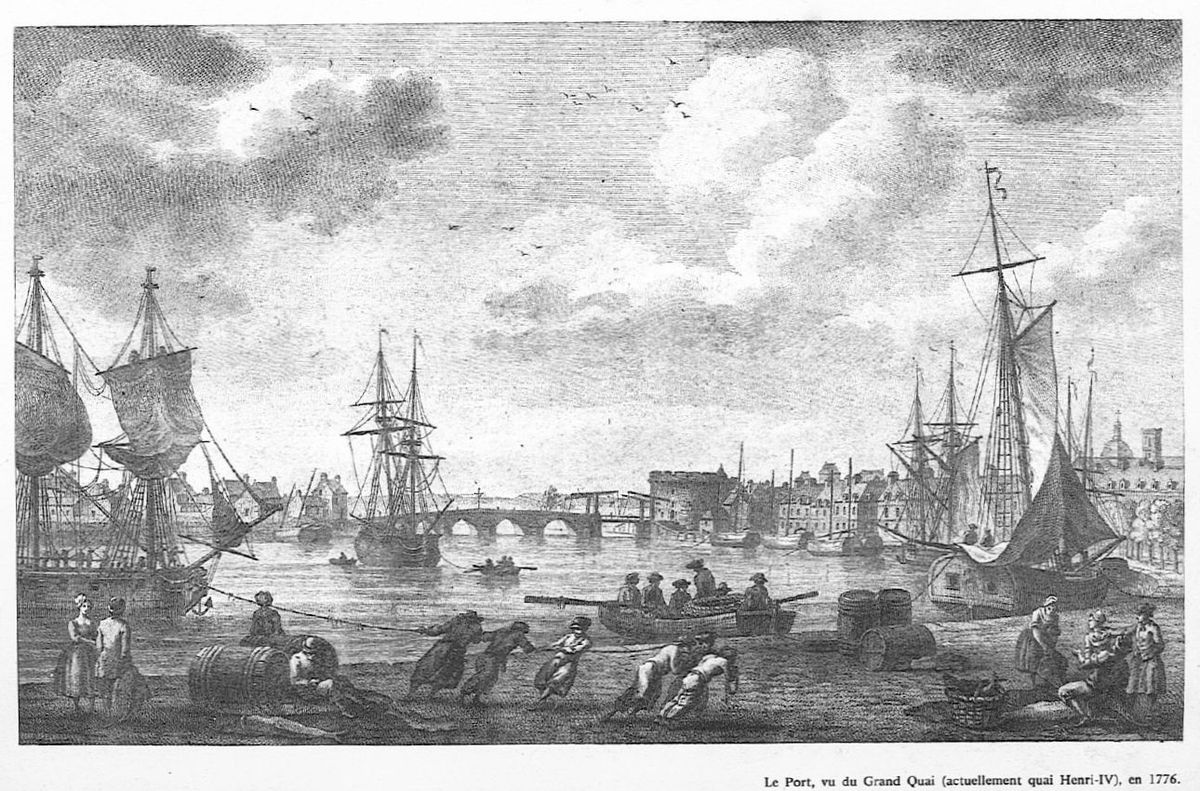 Gravure quai Henri IV
